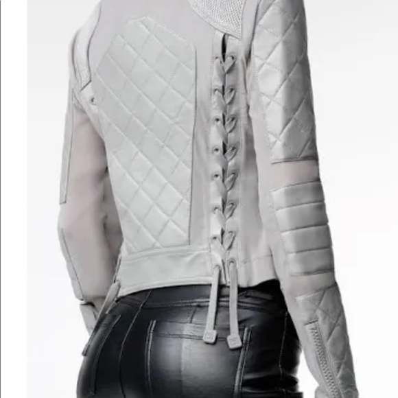 COPY - NWT Blanc Noir Suede Mesh Moto Jacket - Picture 3 of 8